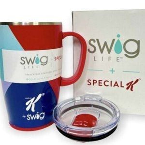 Promo Swig Life Kelloggs Special K Travel Mug Insulated Stainless Steel 18oz Cup